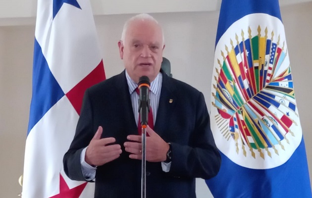 Ricardo Pérez Manrique, presidente de la CIDH, durante su visita a Panamá. Foto: Víctor Arosemena