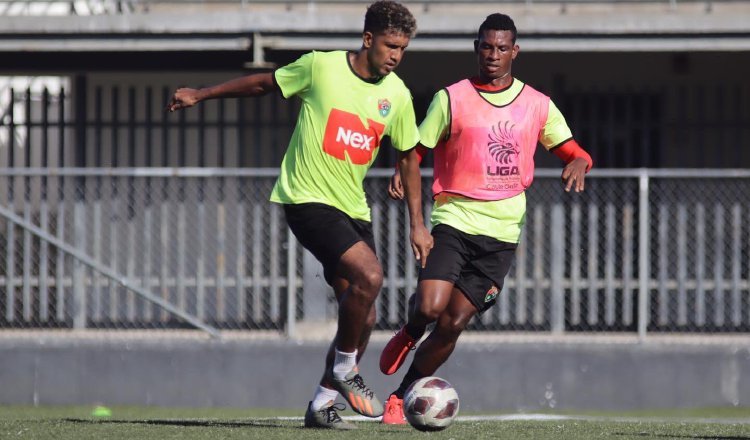 Jugadores del Atlético Chiriquí durante los entrenamientos. Foto: @Atl_chiriqui