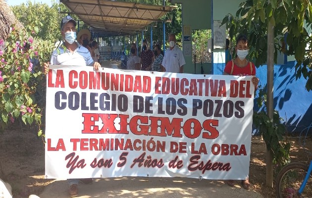 Al inicio del año escolar, ya se han registrado protestas en Herrera. Foto: Thays Domínguez