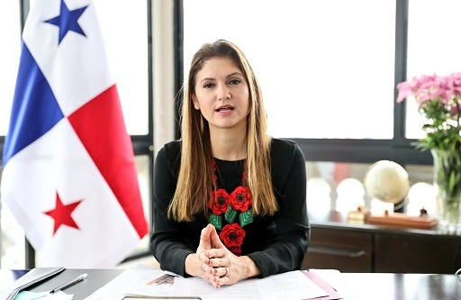 Érika Mouynés, ministra de Relaciones Exteriores. Archivo.