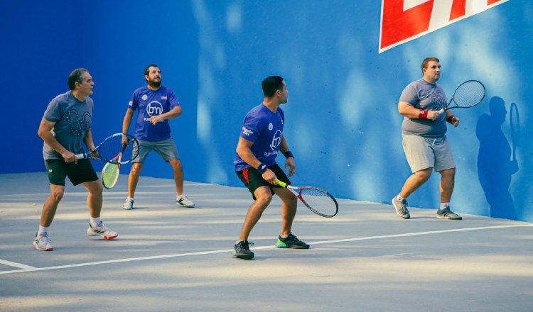 Jugadores en el torneo internacional de Frontenis. Foto: Cortesía