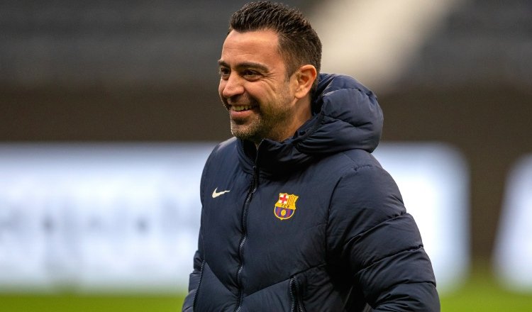 Xavi Hernández, técnico del Barcelona. Foto:EFE