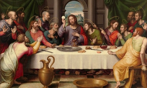 La última cena. Juan de Juanes. 1555-1562. Foto:  EFE / Museo Nacional del Prado.