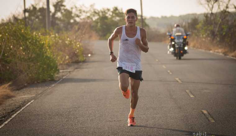 Daniel González durante la carrera. Foto: Cortesía