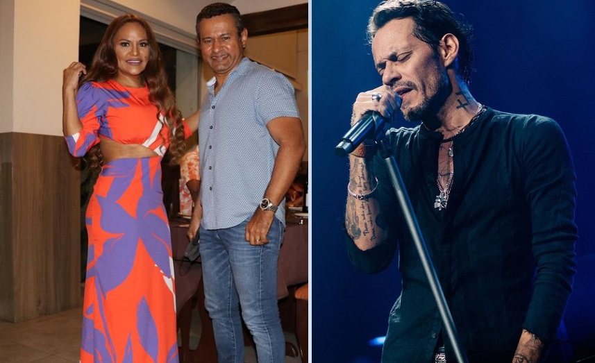 Los hermanos Sandoval y Marc Anthony. Foto: Instagram