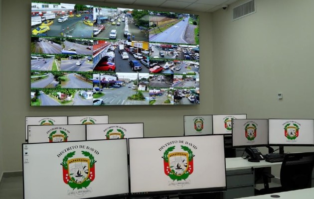 El Centro de Operaciones del Municipio de David,  tiene cuatro meses, permitiendo reducir los índices de criminalidad en el distrito y convirtiéndolo en uno de los distritos más seguros del país. Foto. José Vásquez