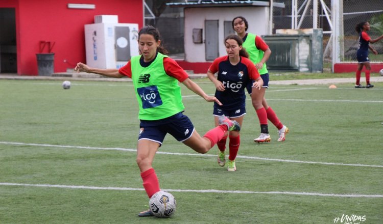 Jugadoras panameñas en los entrenamientos, Foto: Fepafut