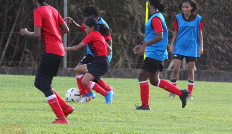 Jugadoras panameñas en los entrenamientos, Foto: Fepafut