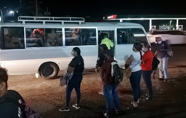 Transportistas de Panamá Oeste mantienen paro indefinido. Foto: Cortesía