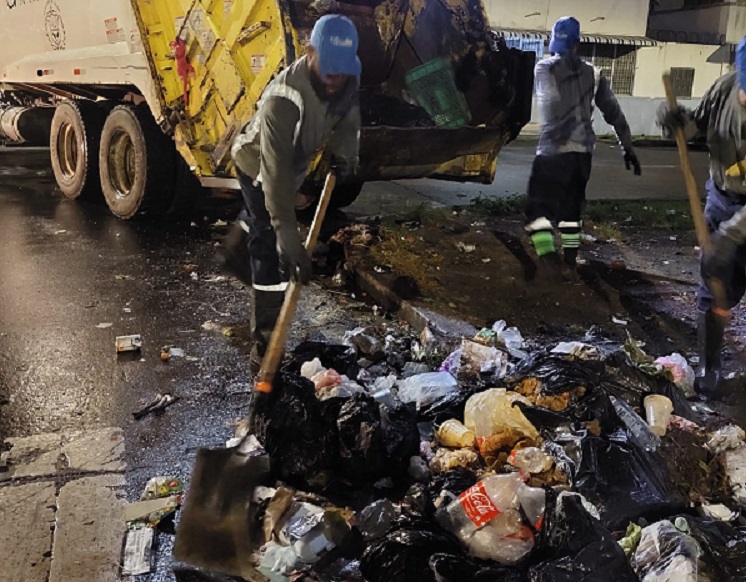 Unas 240 toneladas de basura se recogen al día en todo el distrito de Colón. Foto: Cortesía