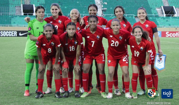 Equipo de femenino de Panamá Sub-17. Foto:EFE
