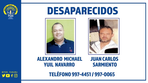 Alexandro Michael Yuil Navarro y Juan Carlos Sarmiento residen en Coclé. 