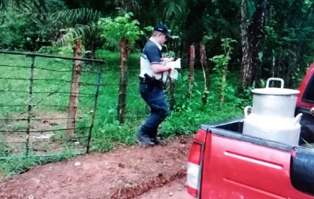 La bebé fue rescatada por unidades de la Policía Nacional. Foto: José Vásquez 