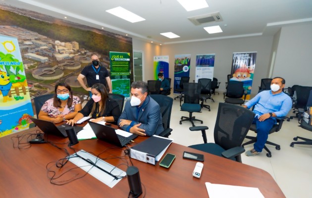 La construcción de la Planta de Tratamiento de Aguas Residuales es financiada por el Banco de Desarrollo de América Latina (CAF). Foto. Eric Montenegro