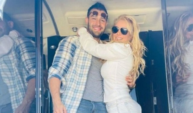 Britney Spears y Sam Asghari. Foto: Instagram