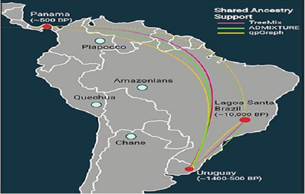 Ruta que habrían seguido los antiguos indígenas. Foto: UP