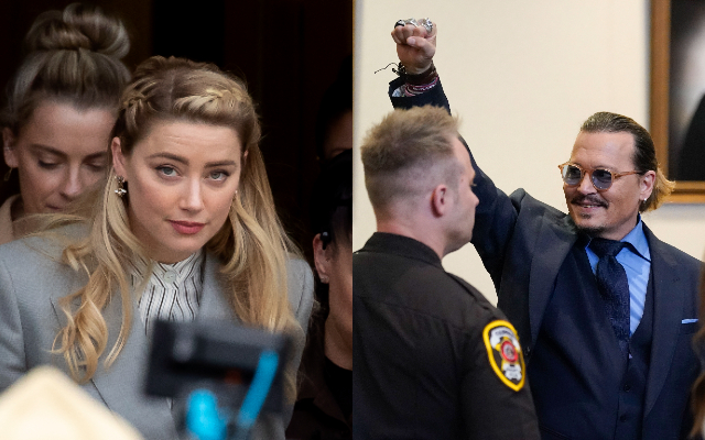 Amber Heard y Johnny Depp. Fotos: Michael Reynolds / EFE