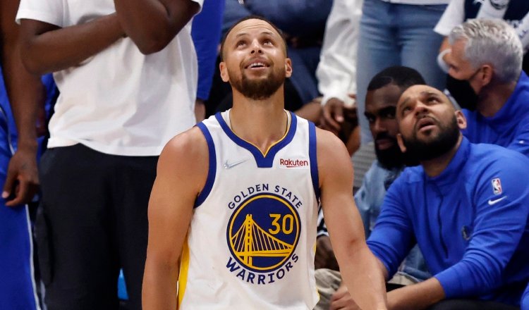 Stephen Curry de los Warriors. Foto:EFE