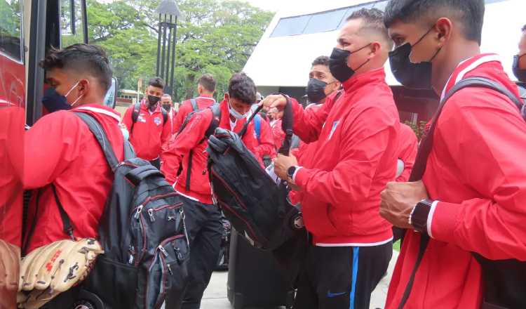 El equipo panameño llegó ayer a Venezuela con miras a participar en el Premundial U15. Foto: Fedebeis