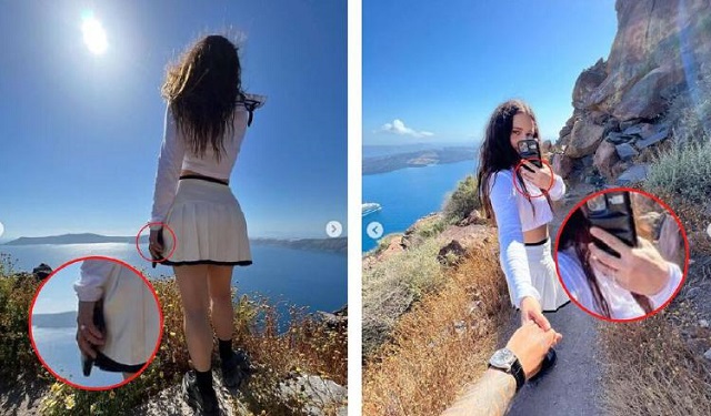 La pareja estuvo en Santorini. Foto: Instagram