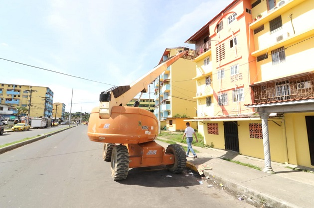 Se trabaja en cuatro sectores de la cabecera colonense. Foto: Cortesía Conades