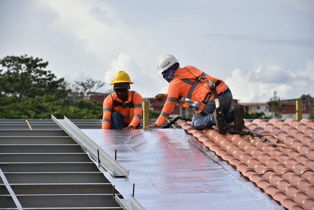 Esta obra ubicada en el corregimiento de Cristóbal Este, presenta un avance físico del 70.25%. Foto: Diomedes Sánchez