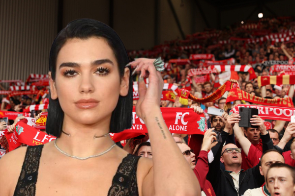 Dua Lipa tiene conocimiento de que su canción fue adoptada como himno no oficial por los ‘reds’. Foto: EFE / Internet