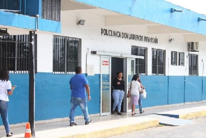 El herido fue llevado a la Policlínica Don Laurencio Jaén Ocaña de Sabanitas. Foto: Diomedes Sánchez