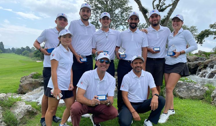 Equipo panameño en el torneo de golf en Guatemala. Foto: Cortesía