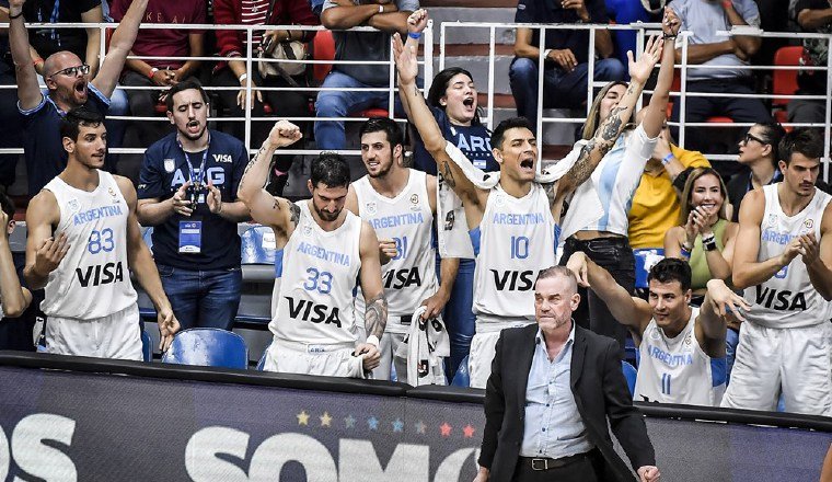 Jugadores del equipo de Argentina. Foto: Fiba