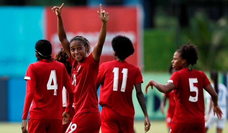 Lineth 'Palito' Cedeño jugadora de la selección de Panamá. Foto: EFE