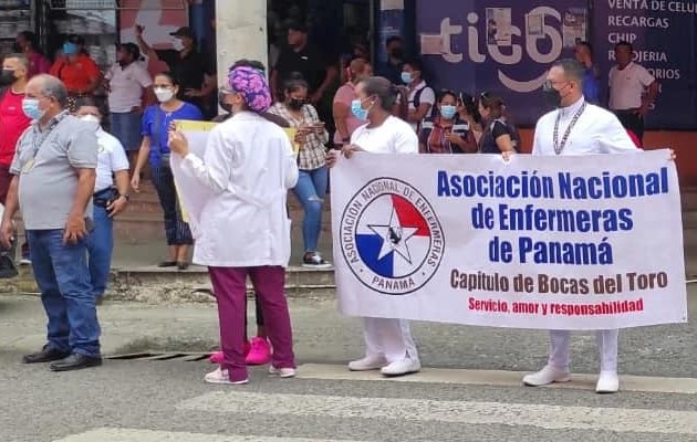 Enfermeras respaldan movilización nacional. Foto: Cortesía Anep