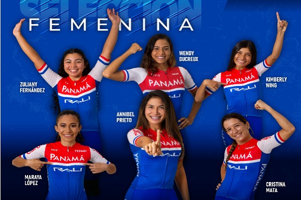 Selección femenina de ciclismo de Panamá. Foto: Fepaci