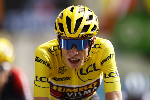 El danés Jonas Vingegaard, líder del Tour de Francia. Foto: EFE