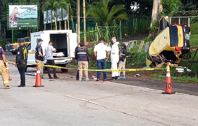 Uno de los accidentes de tránsito ocurrió en el área de Limó. Foto. Eric Montenegro