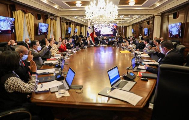 El Consejo de Gabinete se reunió en una sesión extraordinaria. Foto: Cortesía