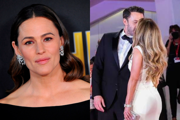 Jennifer Garner, su ex Ben Affleck y Jennifer López. Fotos: EFE / Archivo