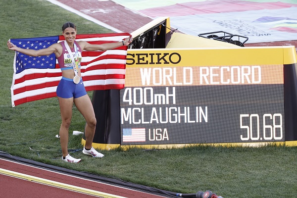 Sydney McLaughlin. Foto:EFE Sydney McLaughlin. Foto:EFE