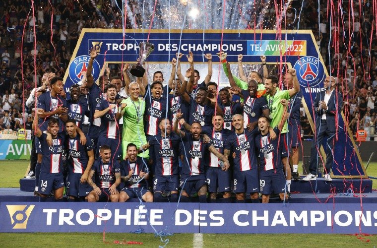 PSG festeja un nuevo título en Francia. Foto: Twitter