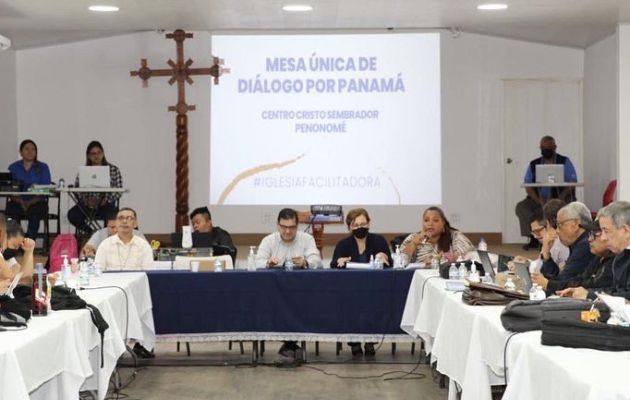 Mesa Única del Diálogo por Panamá. Foto: Cortesía