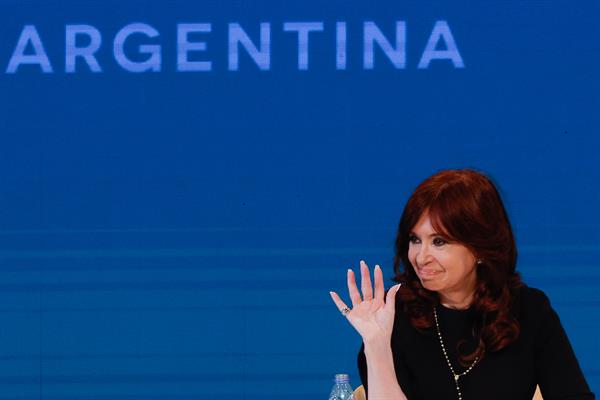 Vicepresidenta de Argentina, Cristina Fernández de Kirchner.