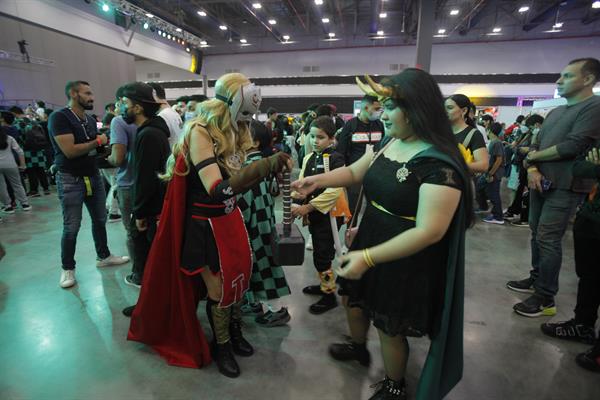 Participantes en al Comic Con, en Ciudad de Panamá. EFE