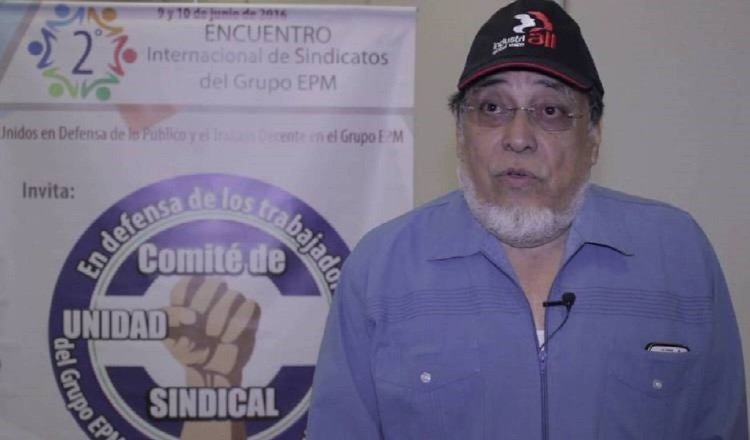 Jorge Alegría, secretario general del  Sindicato de Trabajadores de la Industria Eléctrica y Similares de la República de Panamá. Archivo