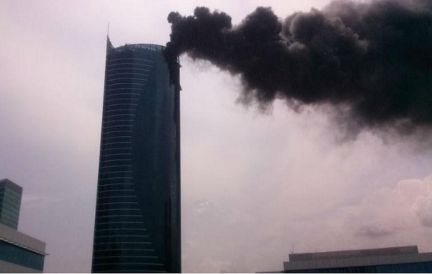 En 2014 se registró un incendio en un edificio de Costa del Este. Foto: Archivo