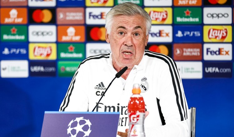 El entrenador del Real Madrid, Carlo Andelotti. Foto:EFE