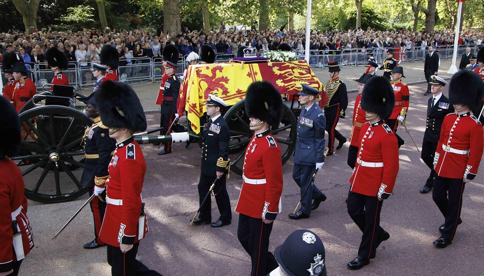 Ataúd de la Reina Isabel. Foto: EFE