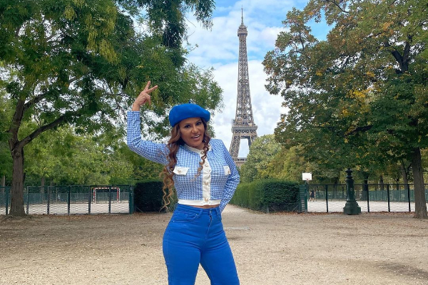 Sandra Sandoval en París. Foto: Instagram