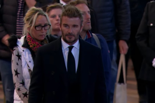 David Beckham en la Abadía de Westminster. Foto: 'Videoclip' de BBC