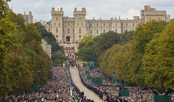 Isabel II despedida por dignatarios de todo el mundo en un funeral único. Foto: EFE