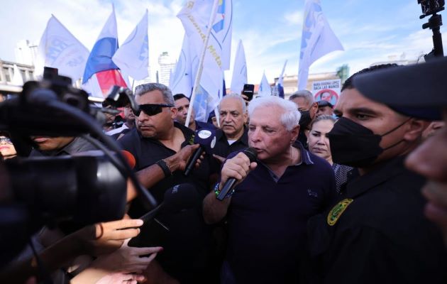 Los manifestantes marcharon desde la 5 de Mayo hasta la sede de la Corte Suprema de Justicia. Foto: Víctor Arosemena